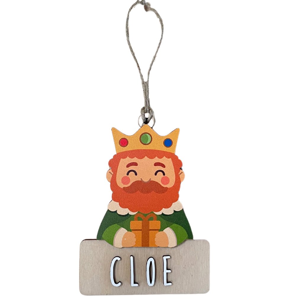 Adorno Navidad Personalizado Madera Gaspar - Nanetes